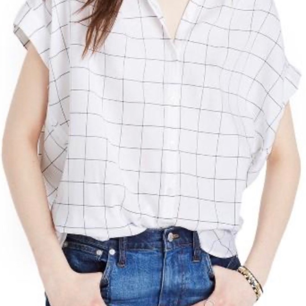 Madewell Central Drapey Windowpane Shirt